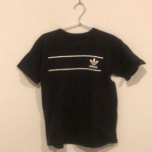 Adidas black logo tee